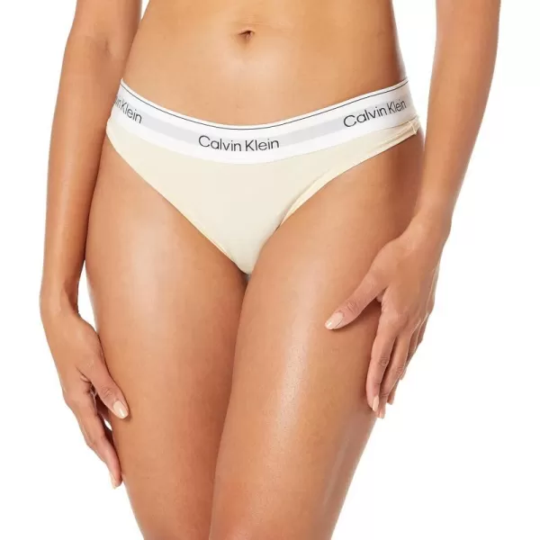 Calvin Klein Womens Modern Cotton Naturals ThongStone