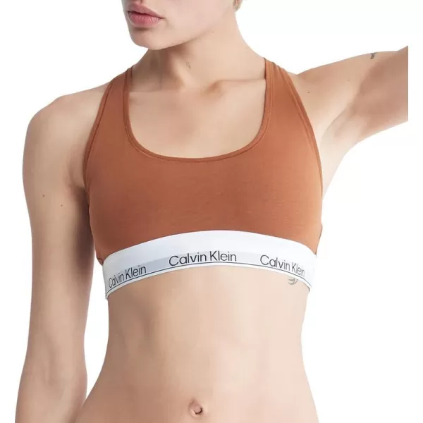 Calvin Klein Womens Modern Cotton Naturals Unlined Wireless BraletteWarm Bronze