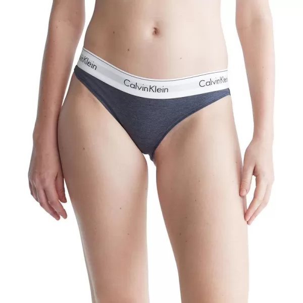 Calvin Klein Womens Modern Cotton Stretch Bikini PantyHemisphere Blue Heather