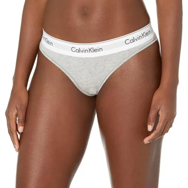 Calvin Klein Womens Modern Cotton Stretch Thong PantiesGrey Heather