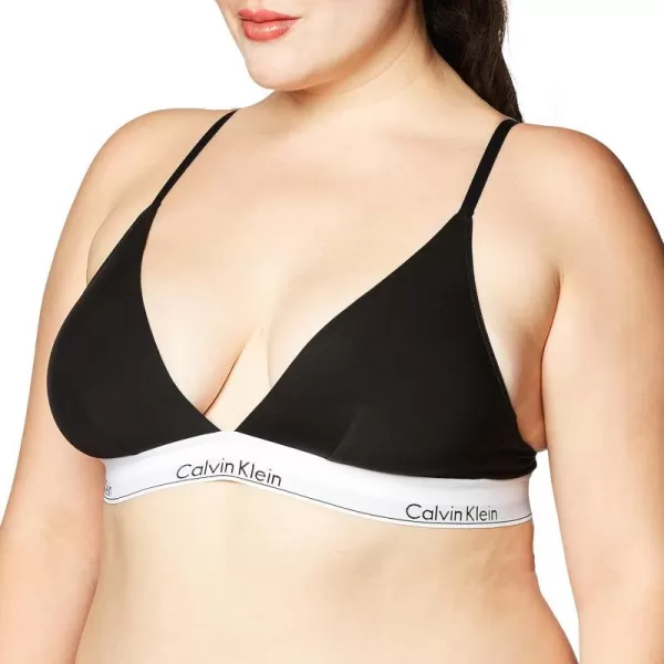 Calvin Klein Womens Modern Cotton Triangle BraBlack