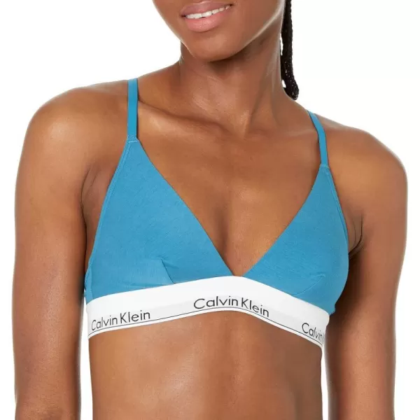 Calvin Klein Womens Modern Cotton Triangle BraTapestry Teal