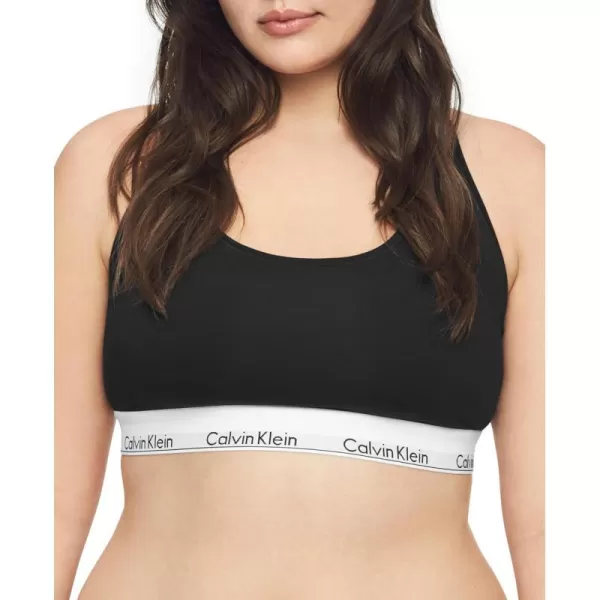 Calvin Klein Womens Modern Cotton Unlined Wireless BraletteBlack