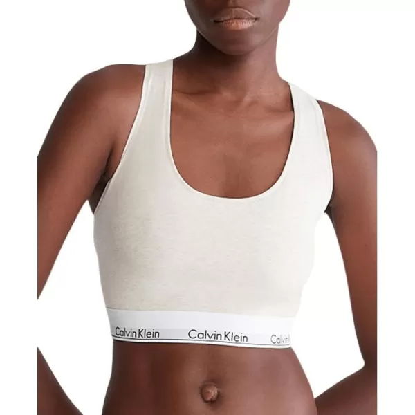 Calvin Klein Womens Modern Cotton Unlined Wireless BraletteOatmeal Heather