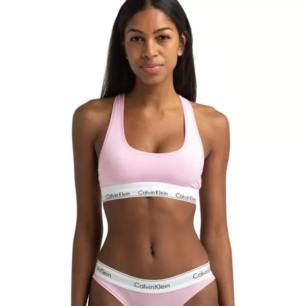 Calvin Klein Womens Modern Cotton Unlined Wireless BralettePale Orchid