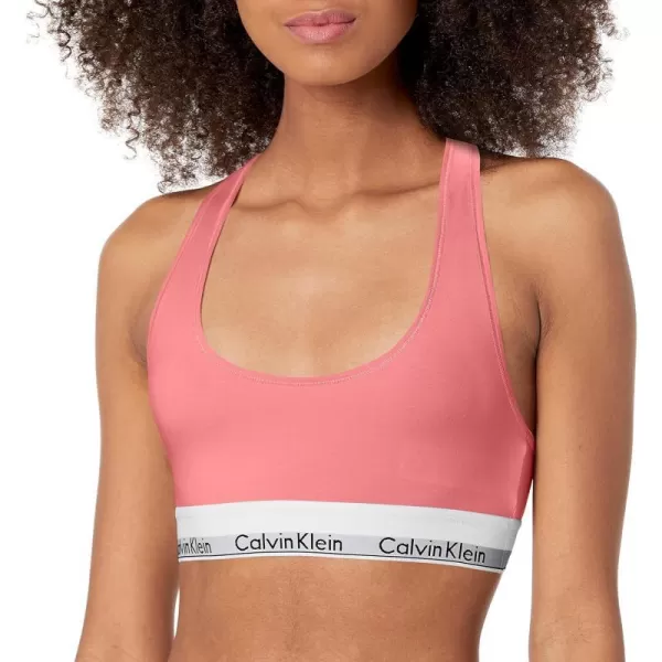 Calvin Klein Womens Modern Cotton Unlined Wireless BraletteRosey Dream