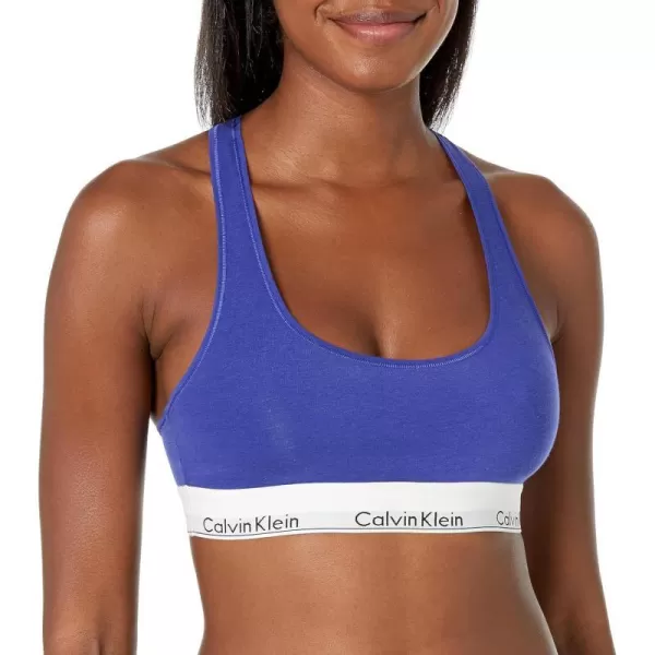 Calvin Klein Womens Modern Cotton Unlined Wireless BraletteSpectrum Blue