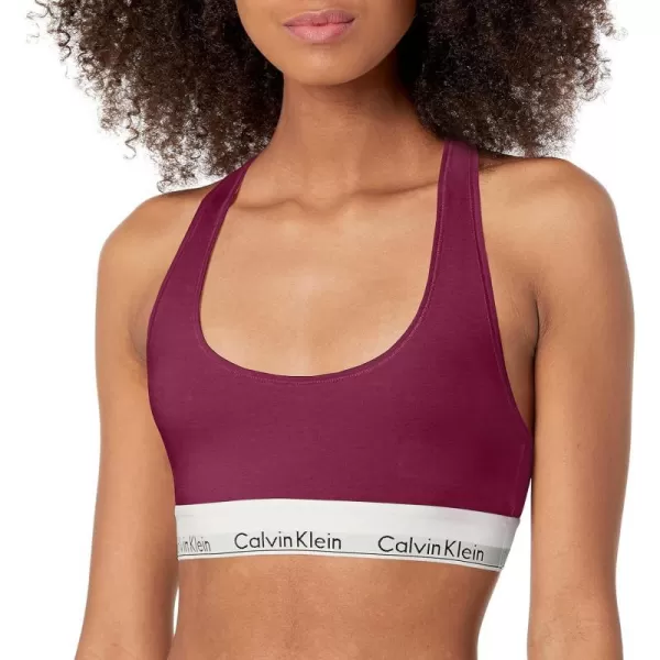 Calvin Klein Womens Modern Cotton Unlined Wireless BraletteSplash of Grape