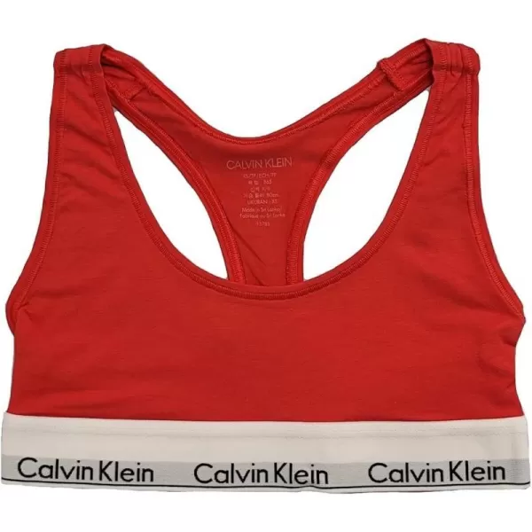 Calvin Klein Womens Modern Cotton Unlined Wireless BraletteStrawberry