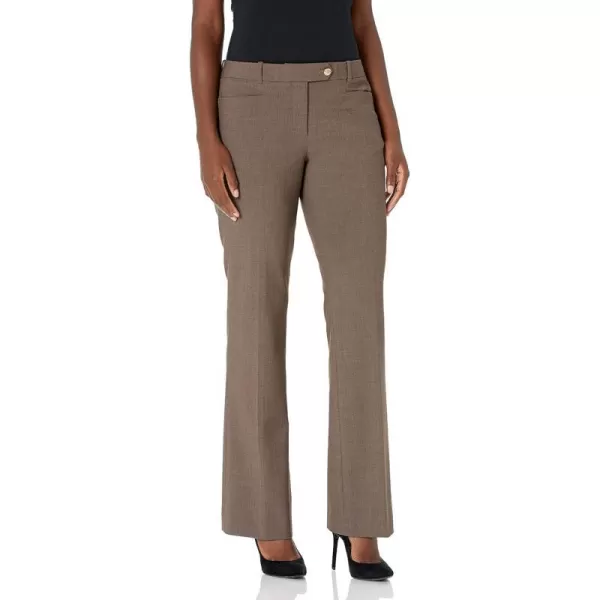 Calvin Klein Womens Modern Fit Lux Pant with BeltHeather Taupe