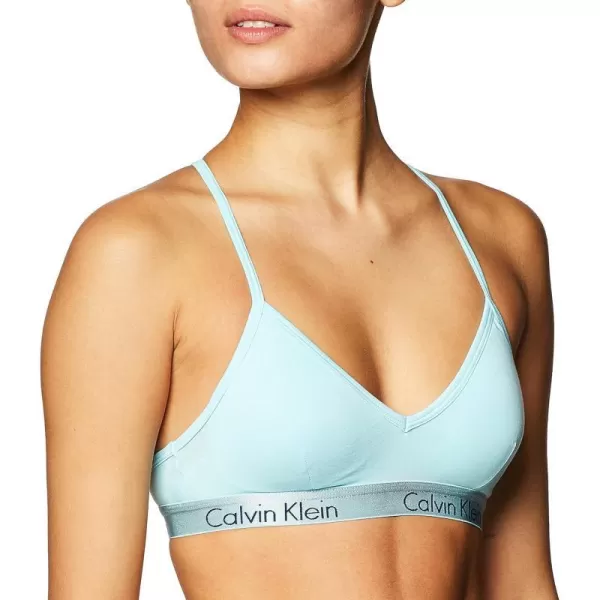 Calvin Klein Womens Motive Cotton Lightly Lined BraletteFrozen