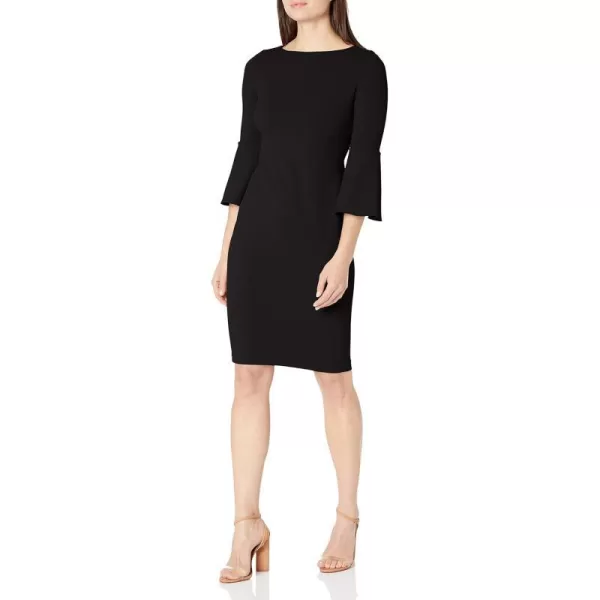 Calvin Klein Womens Peplum Sheath DressBlack 3