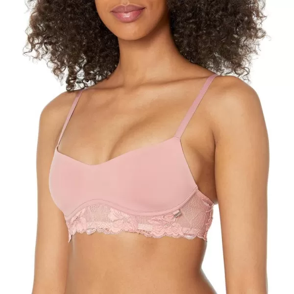 Calvin Klein Womens Perfectly Fit Flex Lightly Lined Wirefree BraletteFresh Pink Lace