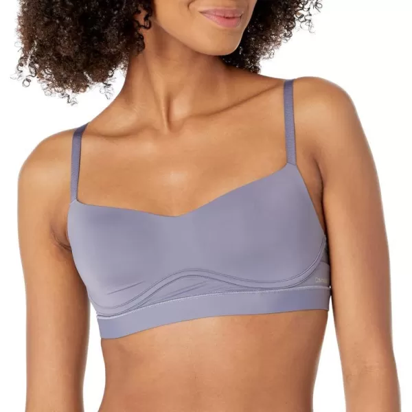 Calvin Klein Womens Perfectly Fit Flex Lightly Lined Wirefree BraletteLilac Bud