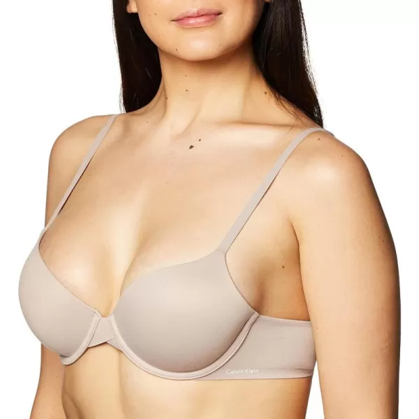 Calvin Klein Womens Perfectly Fit Lightly Lined Tshirt Bra With Memory TouchFresh Taupe