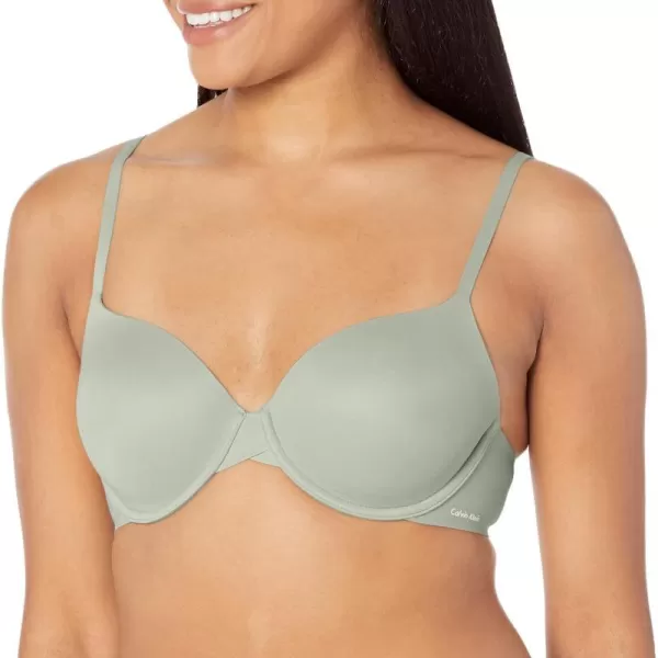 Calvin Klein Womens Perfectly Fit Lightly Lined Tshirt Bra With Memory TouchSage Meadow