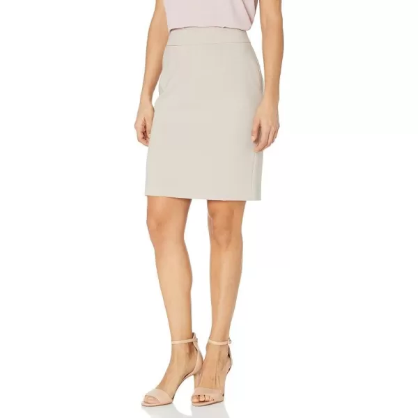 Calvin Klein Womens Petite Lux Straight SkirtKhaki