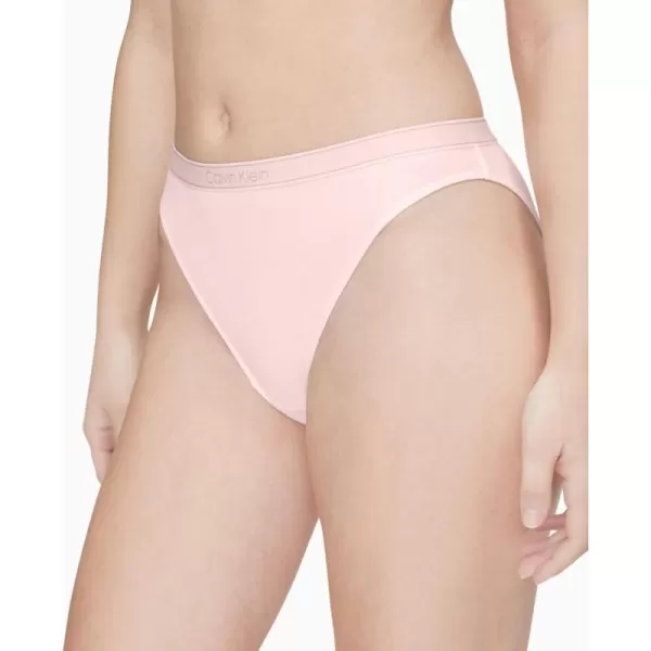 Calvin Klein Womens Pure Ribbed Cheeky Bikini PantyBarely Pink