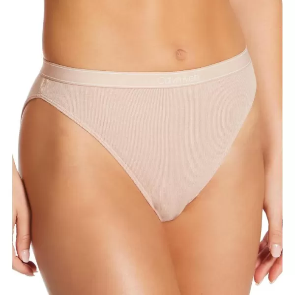 Calvin Klein Womens Pure Ribbed Cheeky Bikini PantyCedar