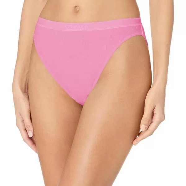 Calvin Klein Womens Pure Ribbed Cheeky Bikini PantyLilac Rain