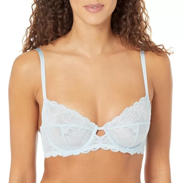 Calvin Klein Womens Seductive Comfort Unlined Lace BraPalest Blue