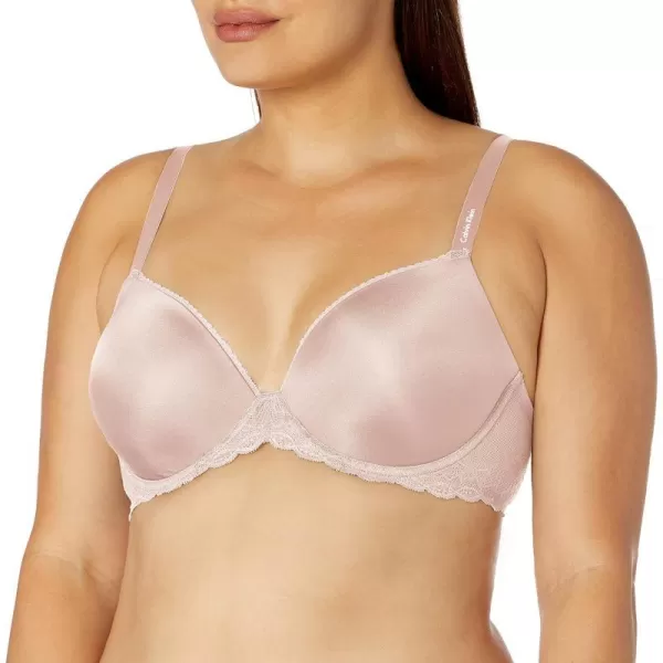 Calvin Klein Womens Seductive Comfort with Lace Demi BraBarely Pink