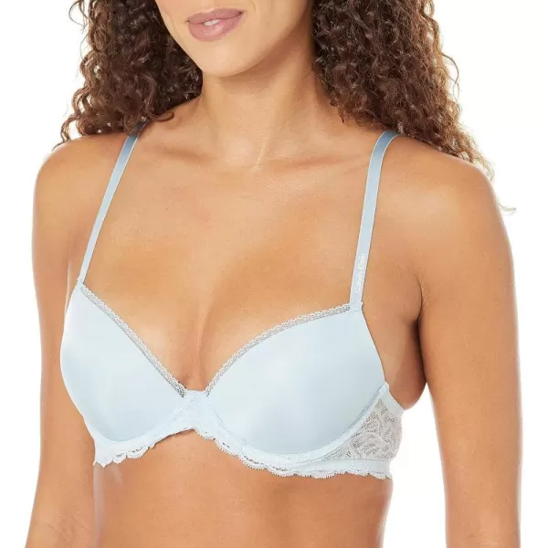 Calvin Klein Womens Seductive Comfort with Lace Demi BraPalest Blue