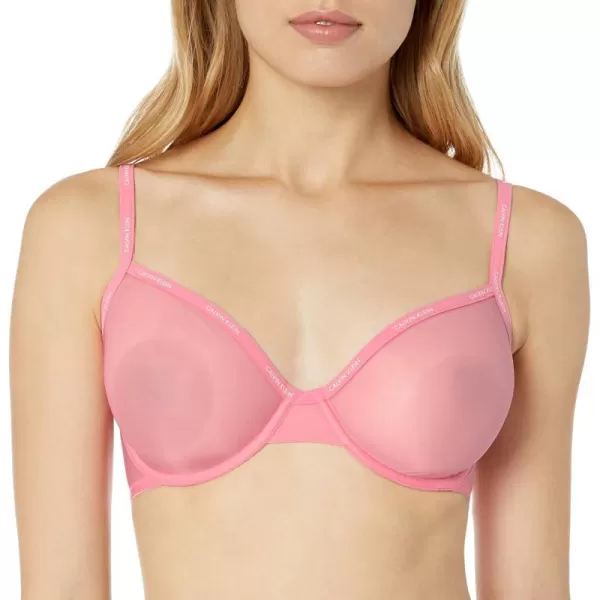 Calvin Klein Womens Sheer Marquisette Unlined Demi BraBoudoir