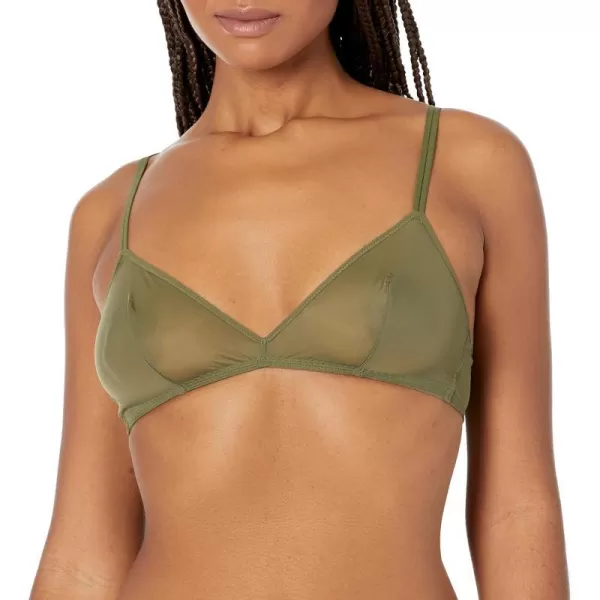 Calvin Klein Womens Sheer Marquisette Unlined Triangle BraNapa