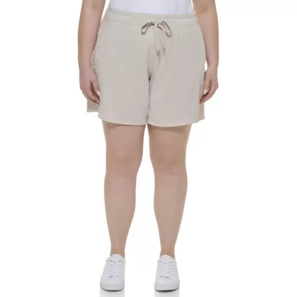 Calvin Klein Womens Size Performance Womans Plus Active ShortNu Beige