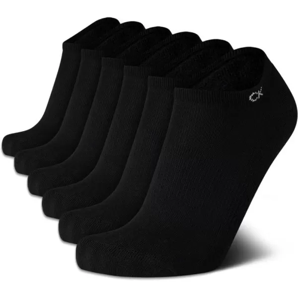 Calvin Klein Womens Socks  Cushion No Show Socks 6 PackAll Black