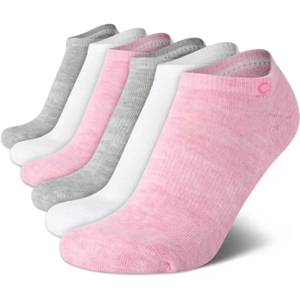 Calvin Klein Womens Socks  Cushion No Show Socks 6 PackPink Multi