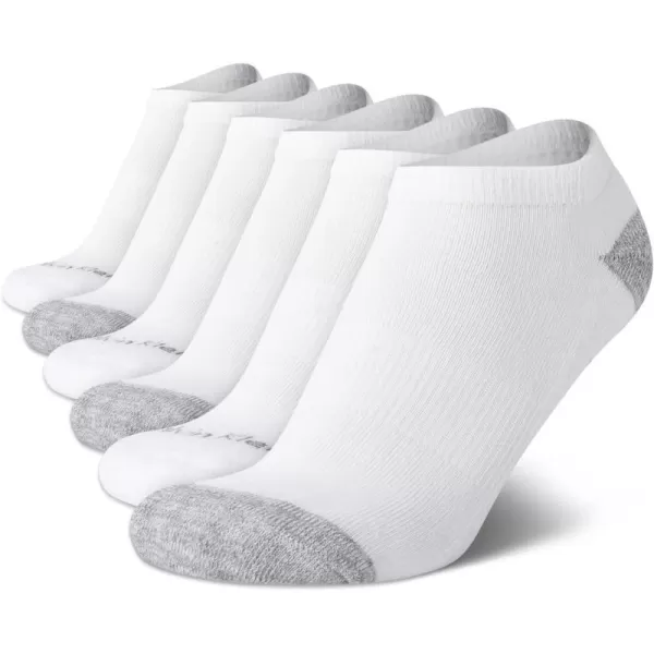 Calvin Klein Womens Socks  Cushion No Show Socks 6 PackWhiteGrey Tip