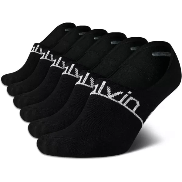 Calvin Klein Womens Socks  Lightweight No Show Liners 6 PackBlack