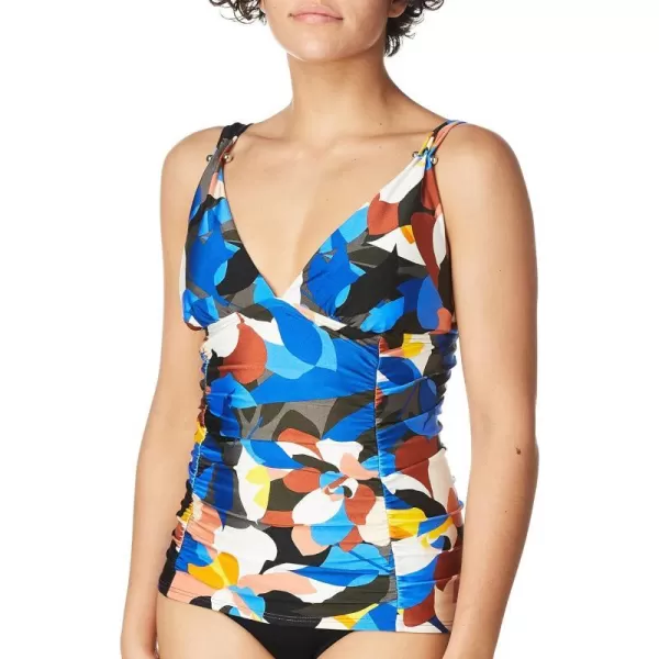 Calvin Klein Womens Standard Barbell Tankini TopNectar Multi