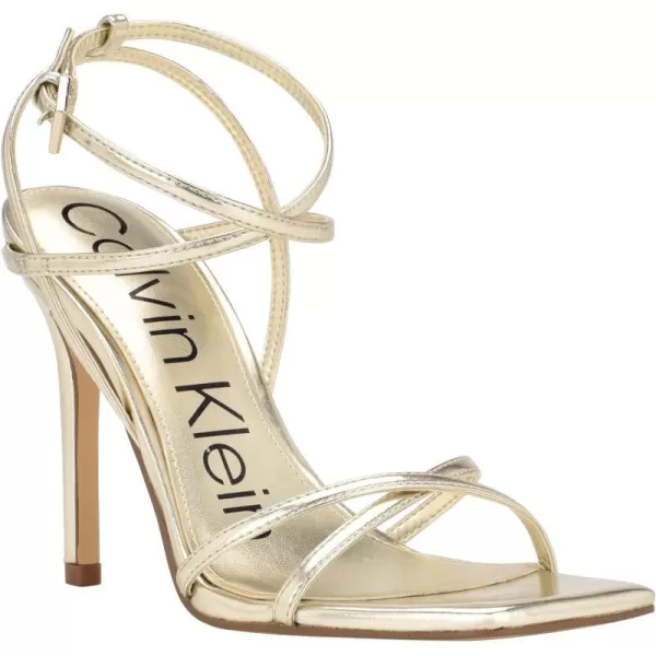 Calvin Klein Womens Tegin Heeled SandalGold