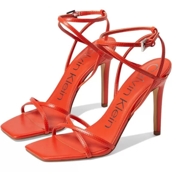 Calvin Klein Womens Tegin Heeled SandalOrange