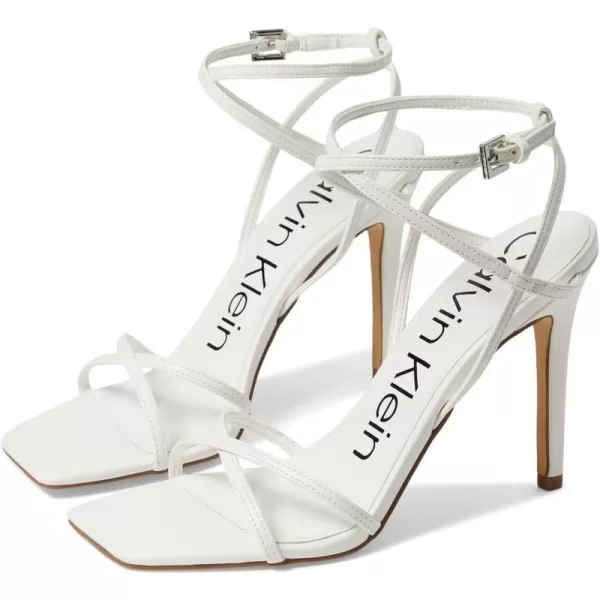 Calvin Klein Womens Tegin Heeled SandalWhite