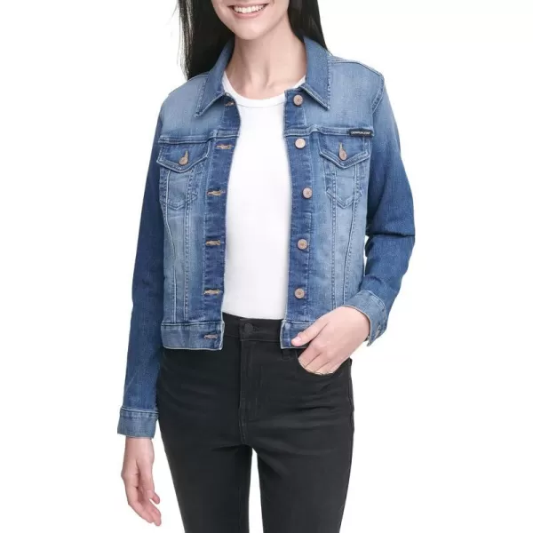 Calvin Klein Womens Trucker Denim JacketMalibu