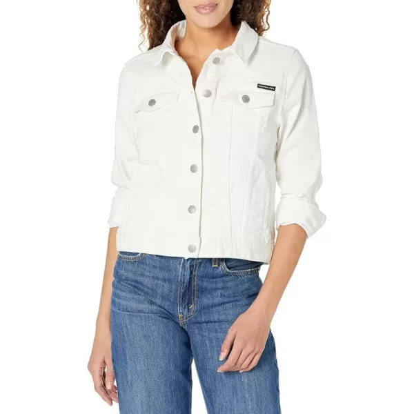 Calvin Klein Womens Trucker Denim JacketWhite