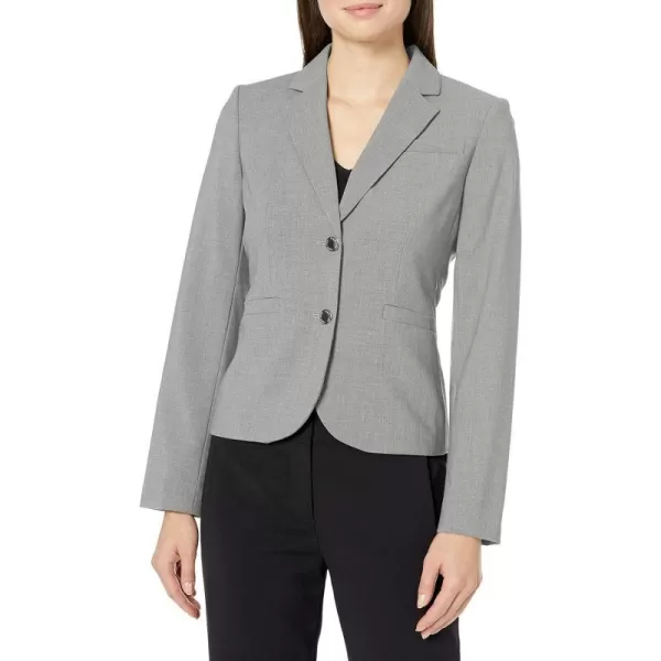 Calvin Klein Womens Two Button Lux Blazer Petite Standard  PlusTin