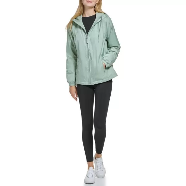 Calvin Klein Womens Zip Front WindbreakerIced Sage