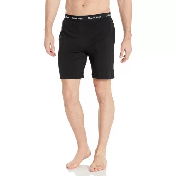 Calvin Klein mens Cotton Stretch Lounge Sleep ShortBlack