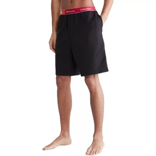 Calvin Klein mens This is Love Pride Sleep ShortBlack