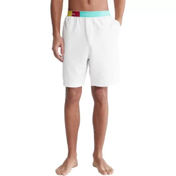 Calvin Klein mens This is Love Pride Sleep ShortWhite