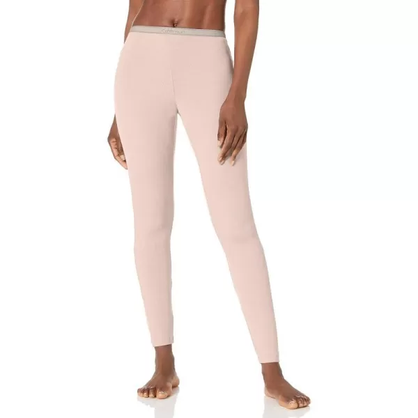 Calvin Klein womens Pure Ribbed Lounge LeggingBarely Pink