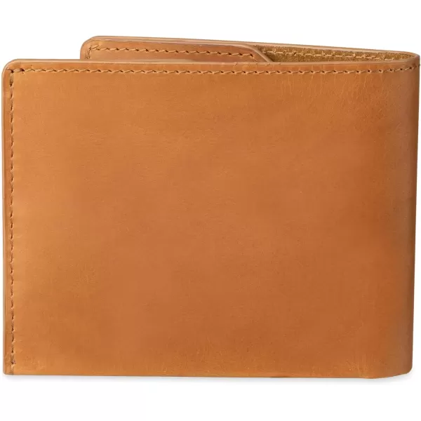 Calvin Klein Mens RFID Leather Minimalist Bifold Wallet with Multiple Card Slots and ID WindowTan Slimfold