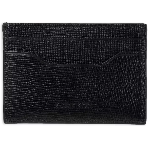 Calvin Klein Mens Wallet SetsMinimalist Card Cases Bifold WalletsBlack Bessemer  Card Case