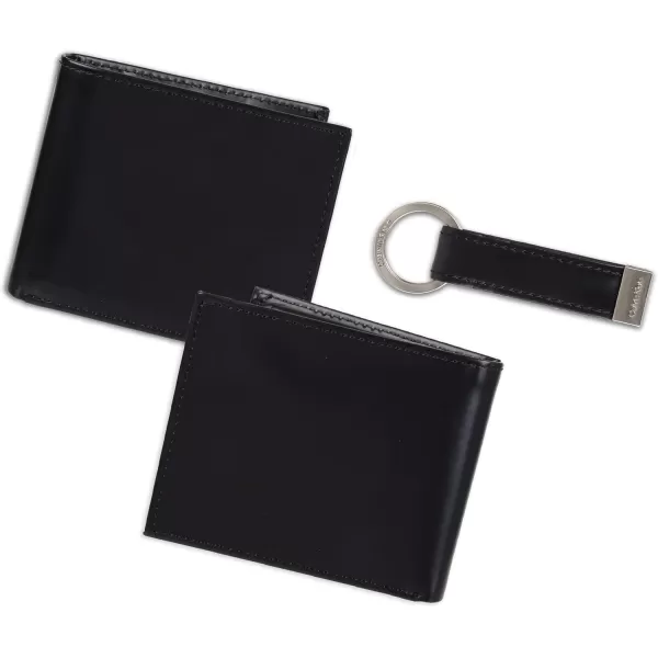 Calvin Klein Mens Wallet SetsMinimalist Card Cases Bifold WalletsBlack Coin Pocket  Bifold