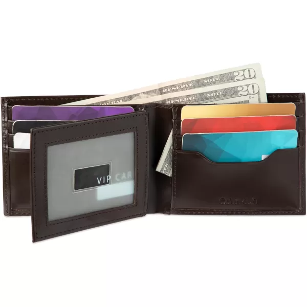 Calvin Klein Mens Wallet SetsMinimalist Card Cases Bifold WalletsBrown  Bifold